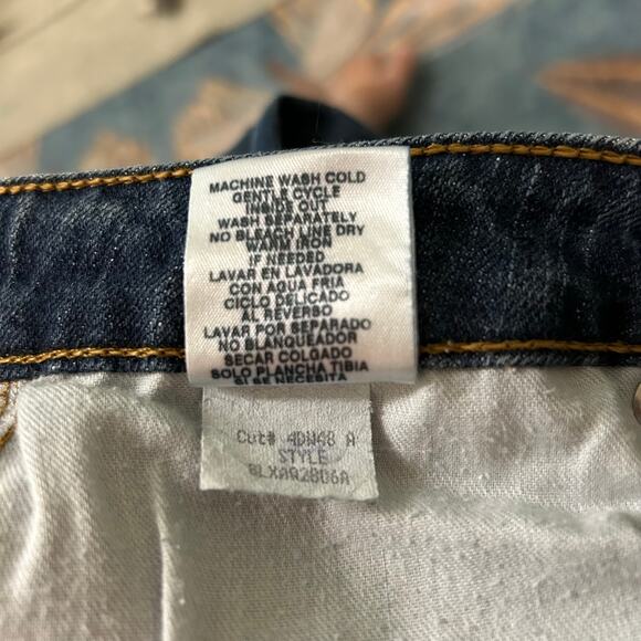 Y2K LEI Midrise Bootcut Blue Jeans Juniors Size 13 Medium Wash Faded Stretch - Picture 4 of 7